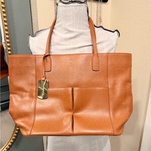 Ralph Lauren Brown Leather Tote